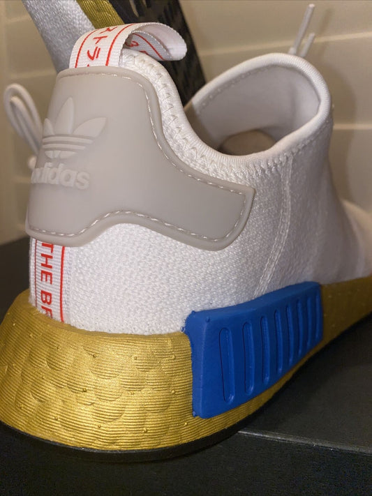 Adidas NDM_R1 Mens Shoes Rare Brand New Og All Gold White Red Blue