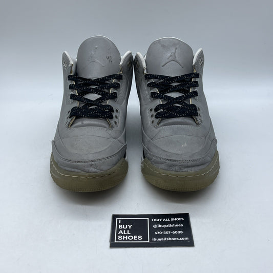 Size 8.5 - Air Jordan 3 5Lab3 Reflective Silver (631603-003)