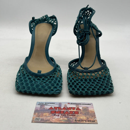 Size 6 - Bottega Veneta Women's Blue Strappy Heel Sandals