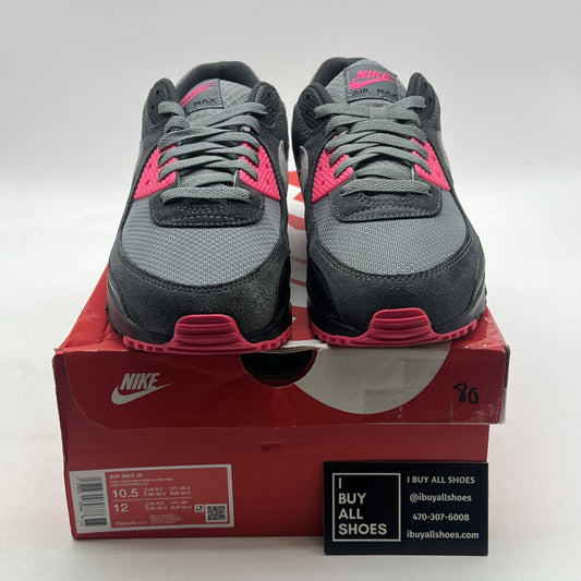 Size 10.5 - Nike Air Max 90 Black Grey Hyper Pink (DM0029-010)