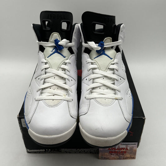 Size 12 - Jordan 6 Retro Sport Blue 2014 White Leather Icy Skills OG All Royal L