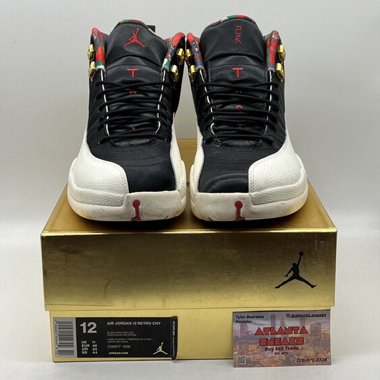 Size 12 - Air Jordan 12 Retro 2019 Chinese New Year Black White Red Green