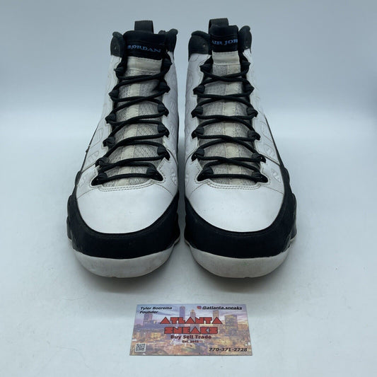 Size 11 - Jordan 9 Retro University Blue 2020 Black White Suede (CT8019-140)