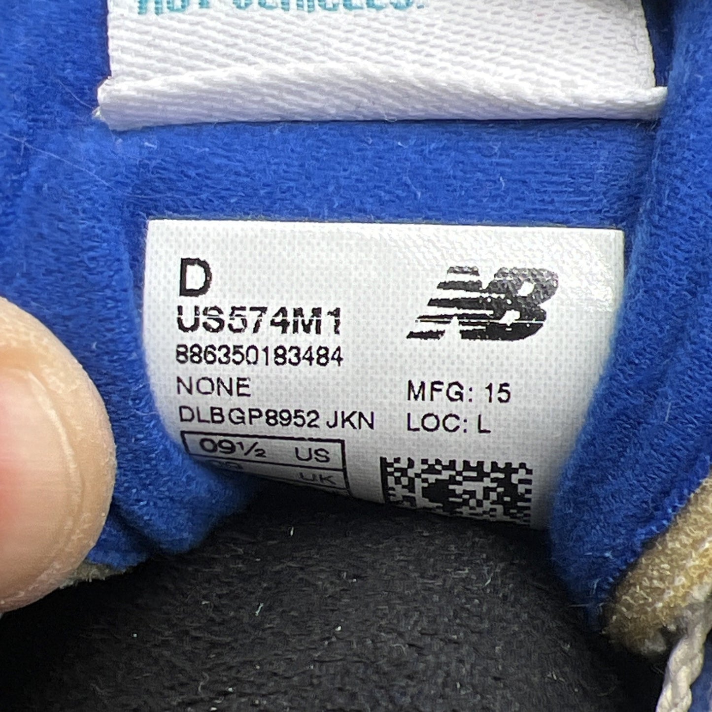 Size 9.5 - New Balance NB1 574 Blue Aqua (US574M1)