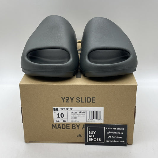 Size 10 - Adidas Yeezy Slide Dark Onyx Black (ID5103)