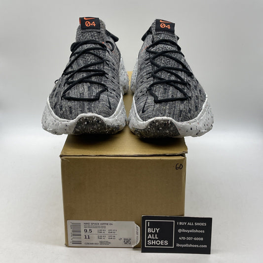 Size 9.5 - Nike Space Hippie 04 Iron Grey Orange Suede (CZ6398-002)