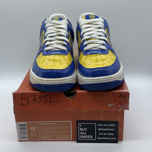 Size 10.5 - Nike Air Force 1 Premium Brazil World Cup Leather (309096-441)