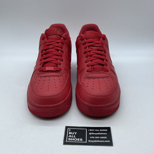 Size 10.5 - Nike Air Force 1 Low Triple Red Leather (CW6999-600)