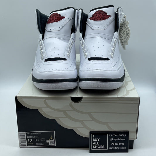 Size 12 - Jordan 2 Retro Mid Chicago White Red Black Leather (DX2454-106)