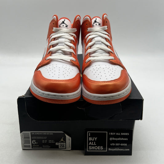 Size 6Y - Air Jordan 1 SE High Electro Orange (DM4228-800)
