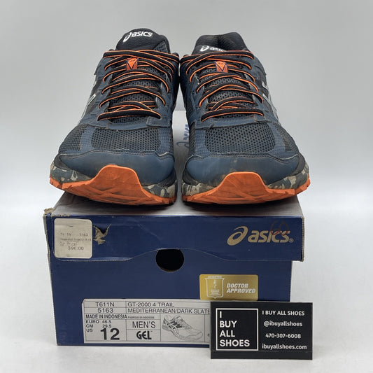 Size 12 - Asics GT-2000 4 Blue Grey Camo (T611N)