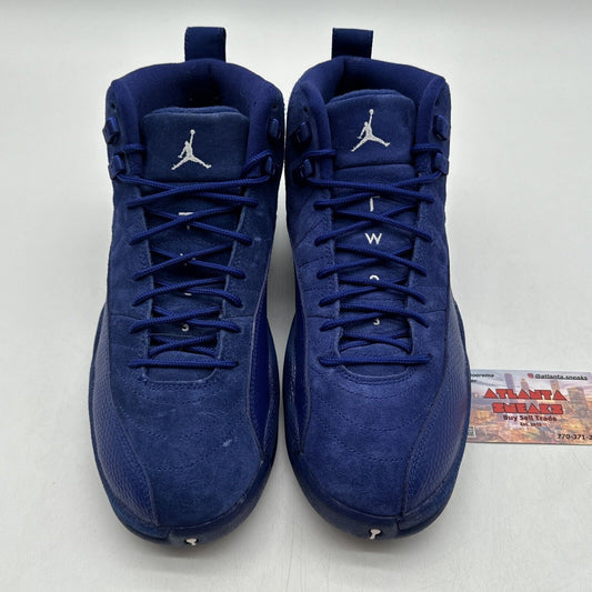 Size 8.5 - Jordan 12 Retro Deep Royal 2016 Suede Leather Jumpman Last Dance Og