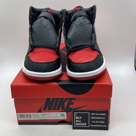 Size 11W - Air Jordan 1 Retro OG 2023 High Satin Bred (FD4810-061)