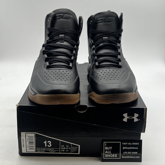 Size 13 - Under Armour Curry 1 Lux Mid Black Gum (1296616-001)