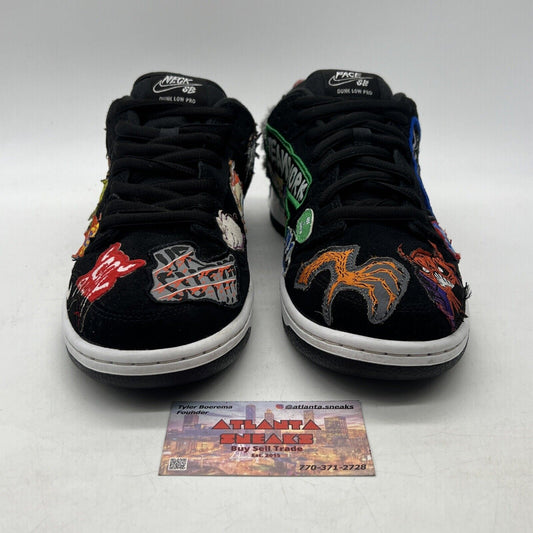 Size 9 - Nike SB Dunk Low Pro QS Black/Multicolor/White 2022 (DQ4488-001)