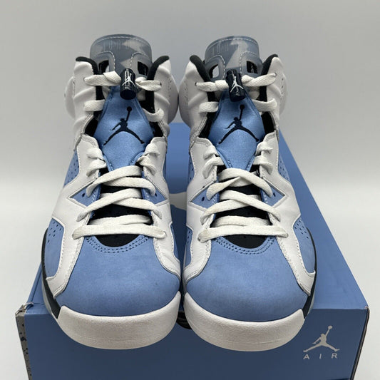 Nike Air Jordan University Blue Retro 6 White UNC Size 8.5 Men's CT8529-410