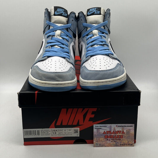 Size 13 - Jordan 1 Retro OG High University Blue Black White Leather 555088-134