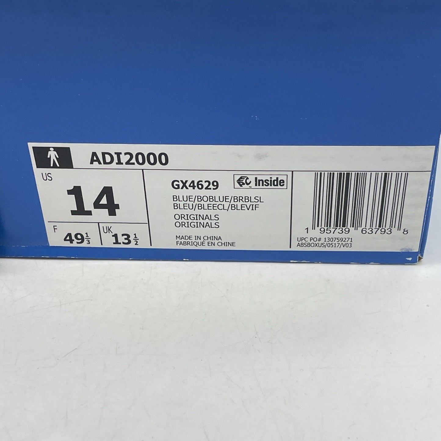 Size 14 - Adidas ADI2000 Bold Blue (GX4629)