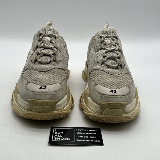 Size 9 - Balenciaga Triple S Low Triple White