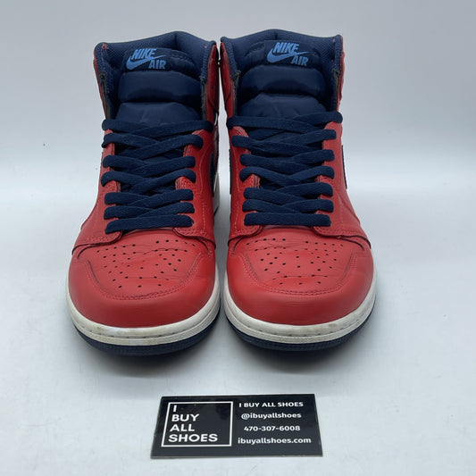 Size 9.5 - Air Jordan 1 Retro OG High David Letterman Blue Red (555088-606)