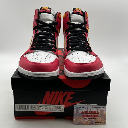Size 13 - Air Jordan 1 Retro High OG Light Fusion Red 2021 (555088-603)