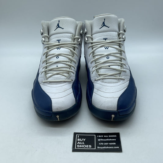 Size 11 - Jordan 12 Retro French Blue White Silver Leather (130690-113)