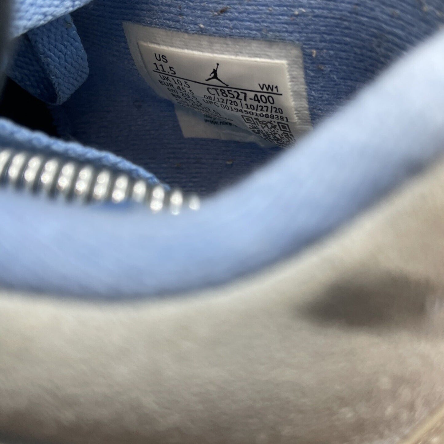 Size 11.5 - Jordan 4 Retro Mid University Blue Black Grey Suede (CT8527-400)