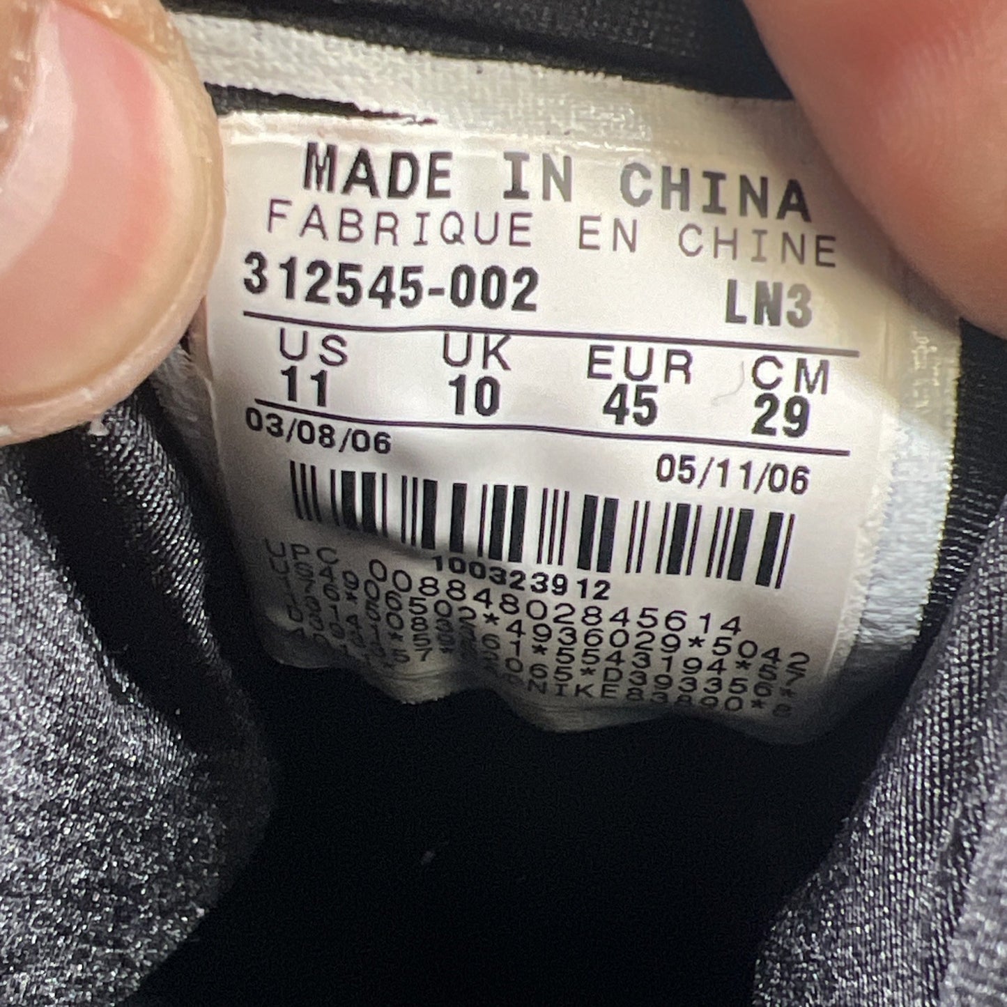 Size 11 - Nike Air Pippen 2 Black (312545-002)