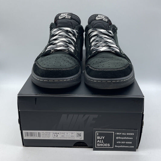 Size 12 - Jordan 1 Retro Low OG SP x Travis Scott Black Phantom (DM7866-001)