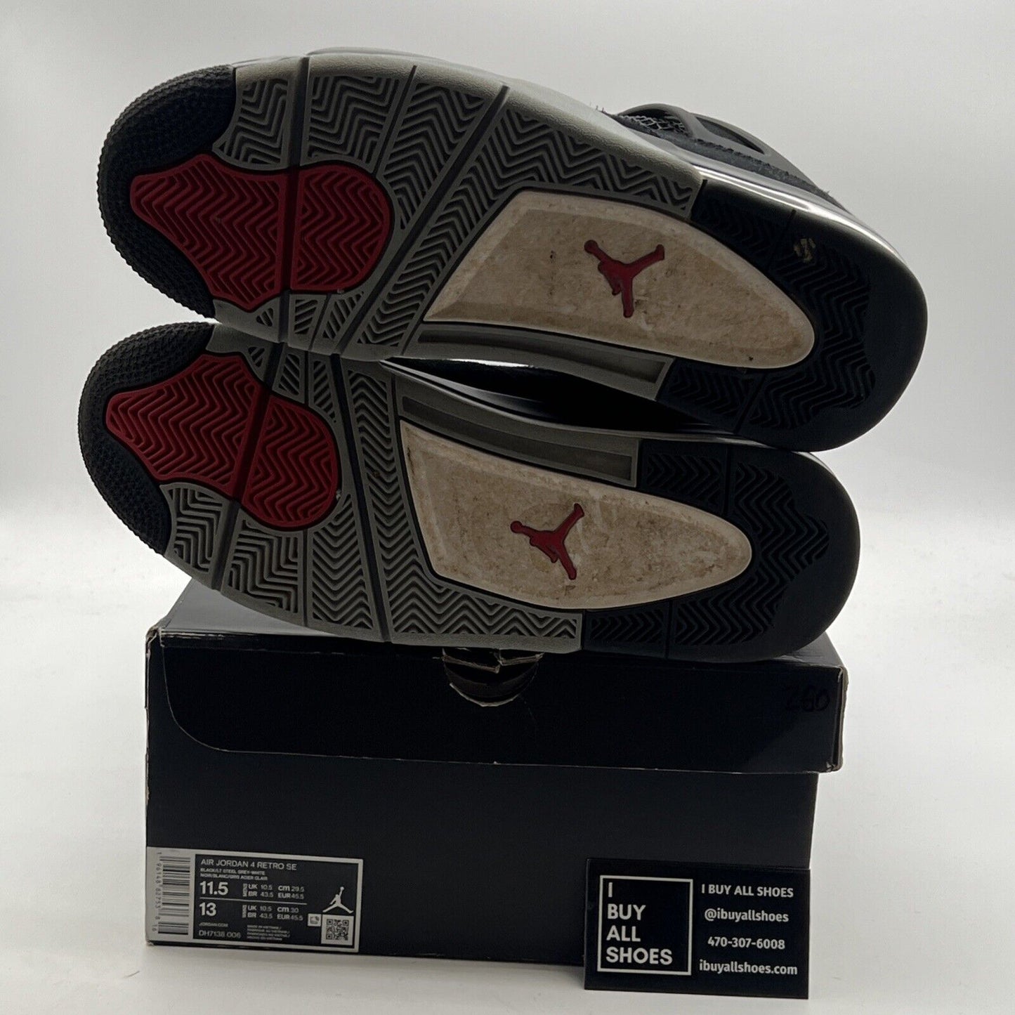 Size 11.5 - Air Jordan 4 Retro SE Mid Black Canvas (DH7138-006)