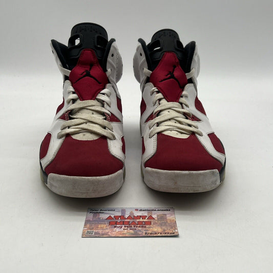 Size 8 - Jordan 6 Retro OG Mid Carmine Black White Red Suede (CT8529-106)