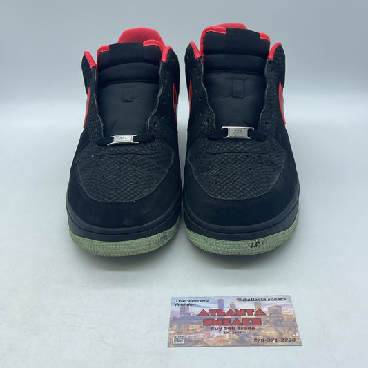 Size 11 - Nike Air Force 1 Yeezy Pink Black Suede (488298-048)