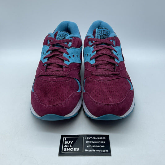 Size 13 - Saucony Grid 8000 Premium merlot Purple Blue Suede (S70223-3)