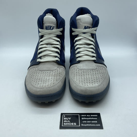Size 13 - Nike Clean Sweep Premium vintage high top Gray Blue (536852-040)