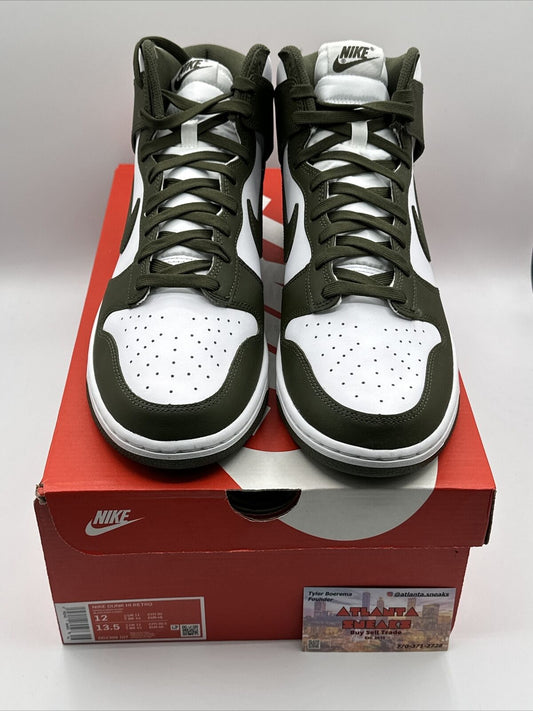 Size 12 - Nike Dunk High Cargo Khaki