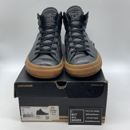 Size 13 - converse all star Black Leather (15081C)