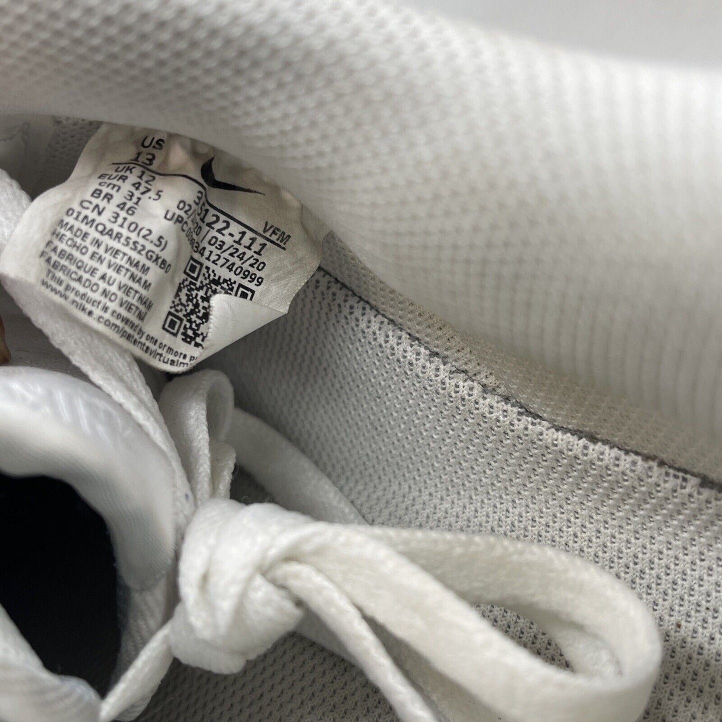 Size 13 - Nike Air Force 1 Low '07 White Leather (315122-111)