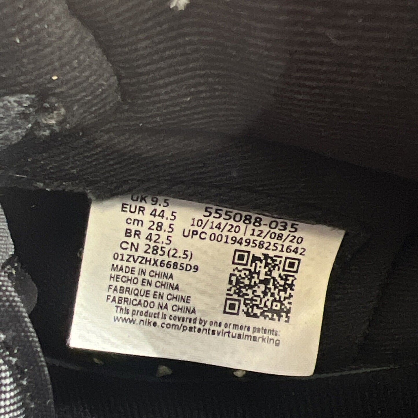 Size 10.5 - Air Jordan 1 Retro OG High Shadow 2.0 (555088-035)