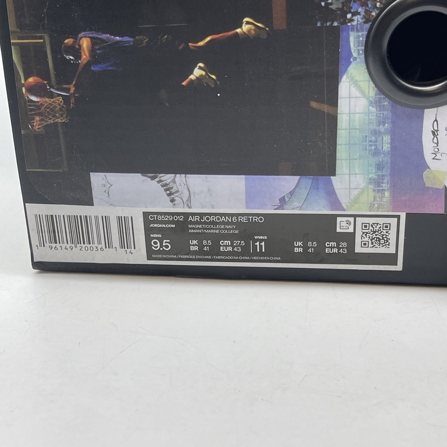 Size 9.5 - Jordan 6 Retro Mid Georgetown Grey Blue Suede (CT8529-012)