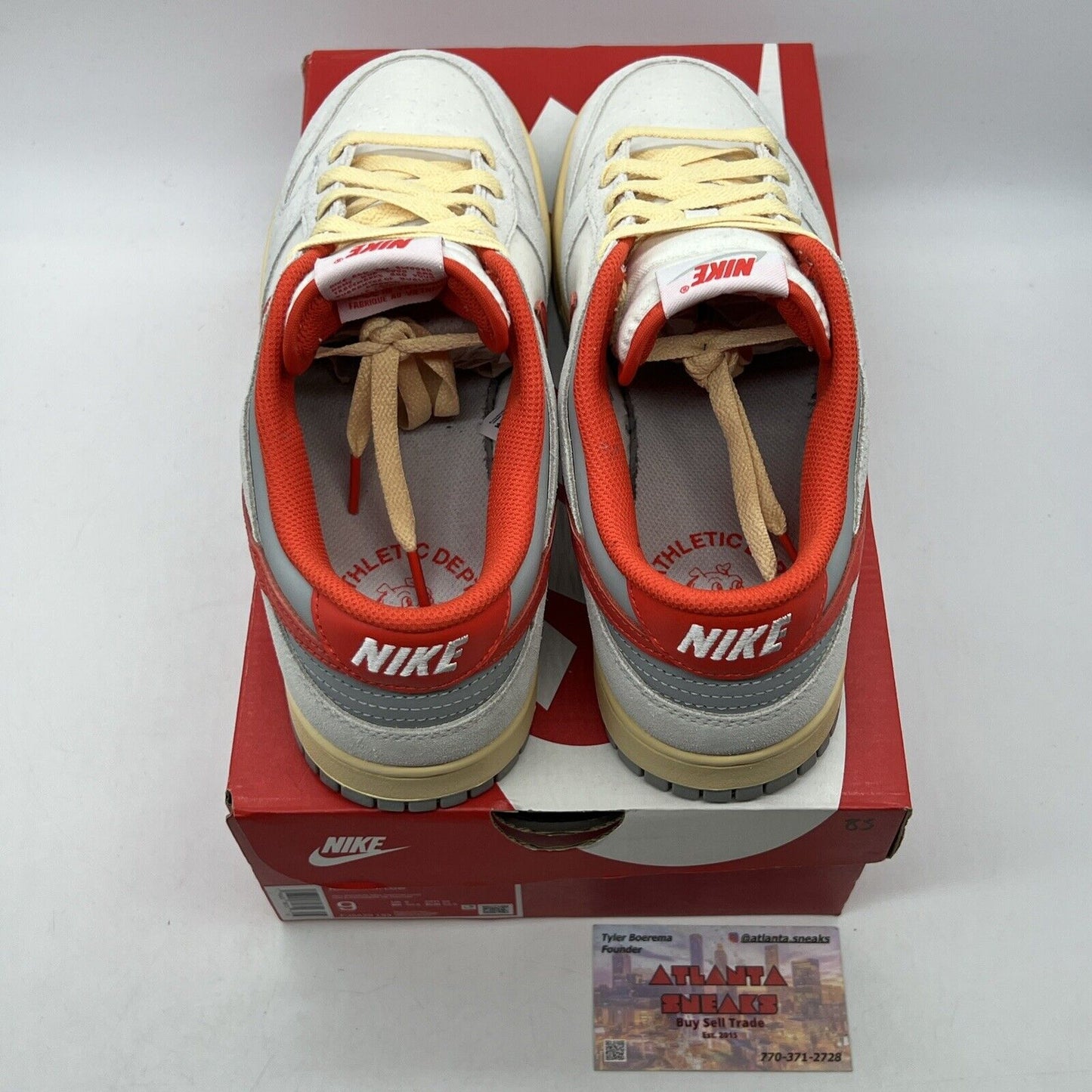 Size 9 - Nike Dunk Low Athletic Department - Picante Red Suede (FJ5429-133)