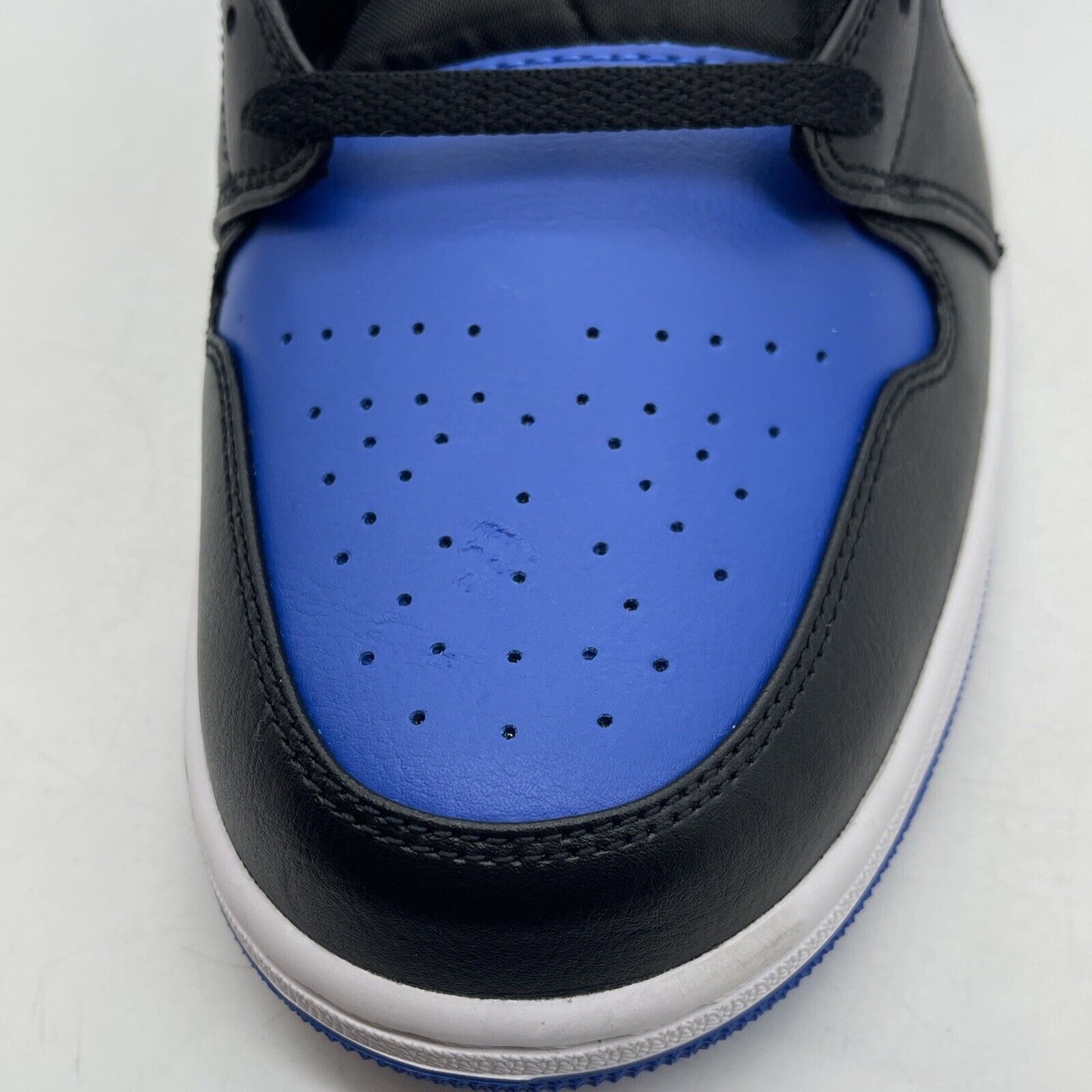 Size 13 - Air Jordan 1 Low Alternate Royal Toe Blue Black White (553558-140)