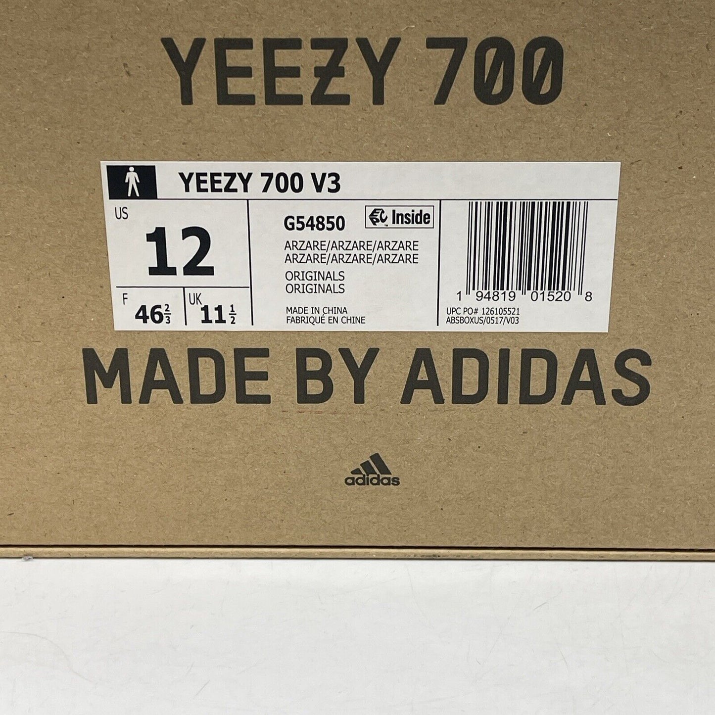 Size 12 - adidas Yeezy 700 V3 Arzareth Blue Green White Black Suede (G54850)