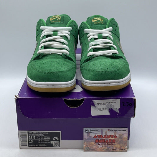 Size 11.5 - Nike SB Dunk Low Pro St. Patrick's Day 2022 Green White (BQ6817-303)
