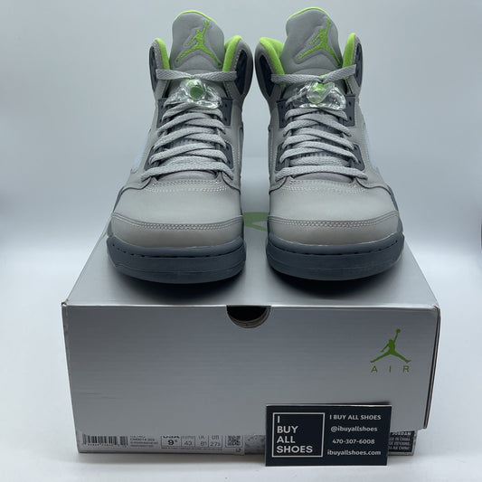 Size 9.5 - Jordan 5 Retro Green Bean Grey Leather (DM9014-003)
