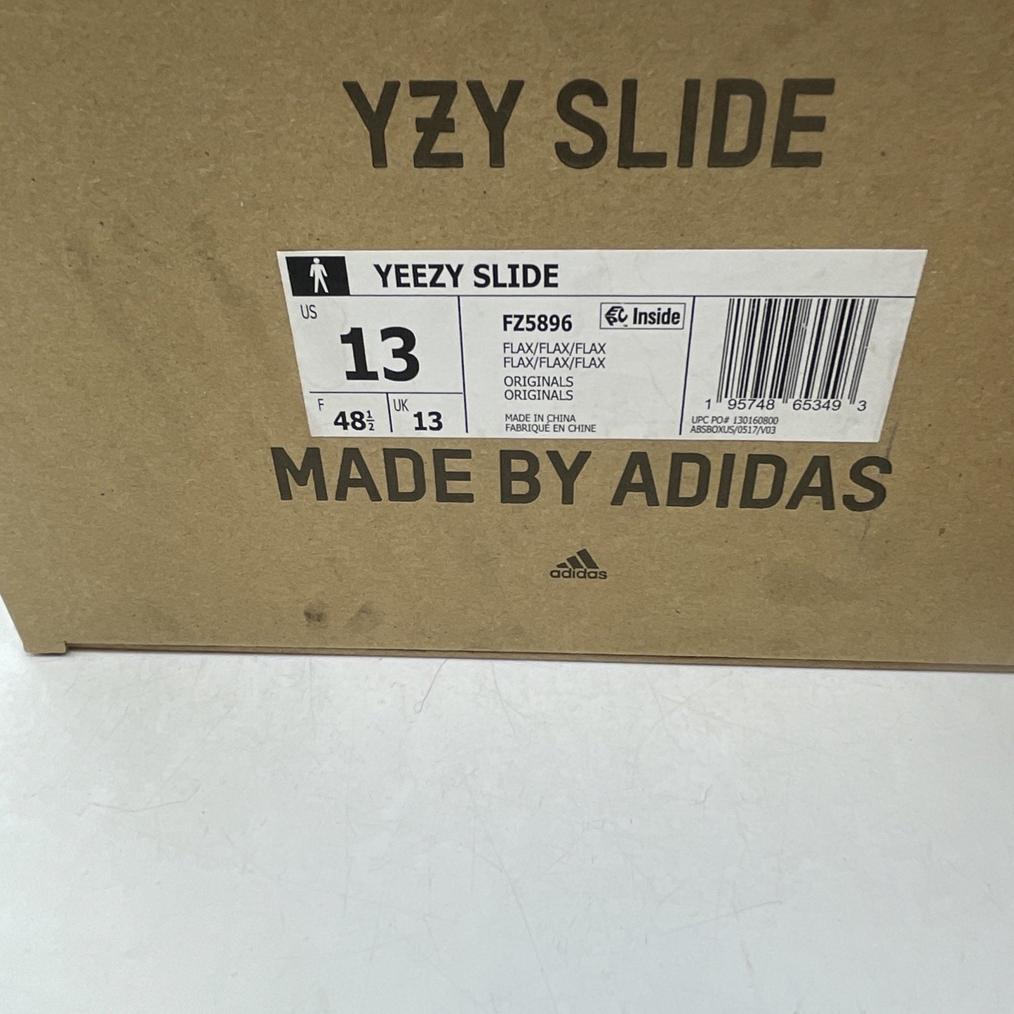Size 13 - Adidas Yeezy Slide Men’s 10 Flax (FZ5896)