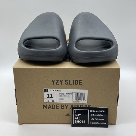 Size 11 - Adidas YZY SLIDE Slate Grey Rubber (ID2350)