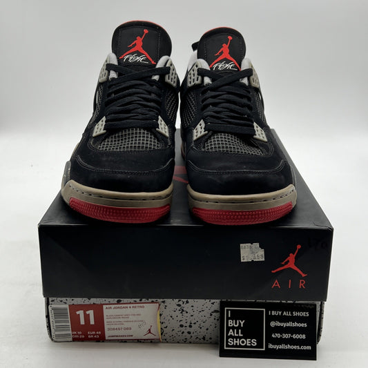 Size 11 - Air Jordan 4 Retro bred release 2012 (308497-089)