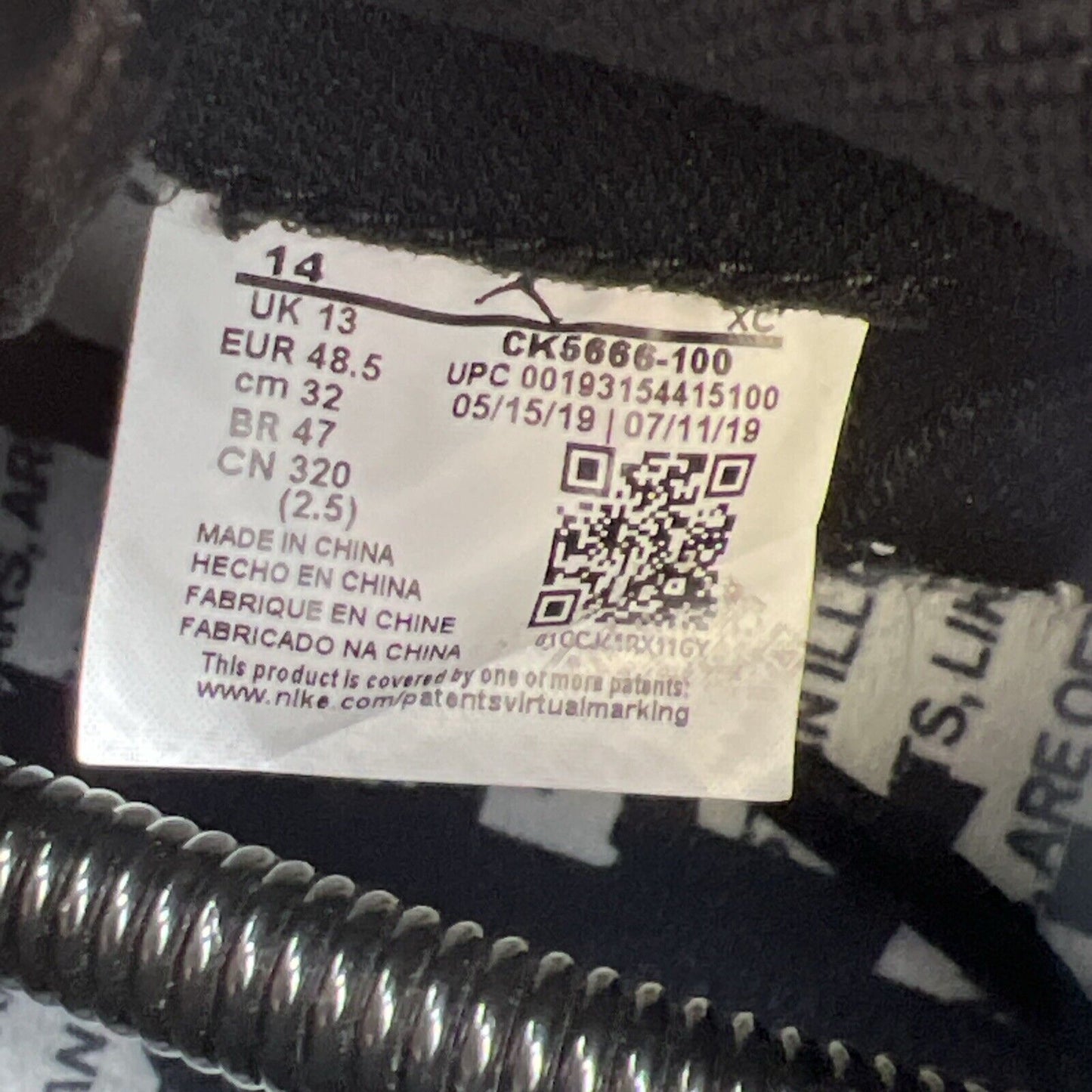 Size 14 - Air Jordan 1 Retro OG High Fearless (CK5666-100)