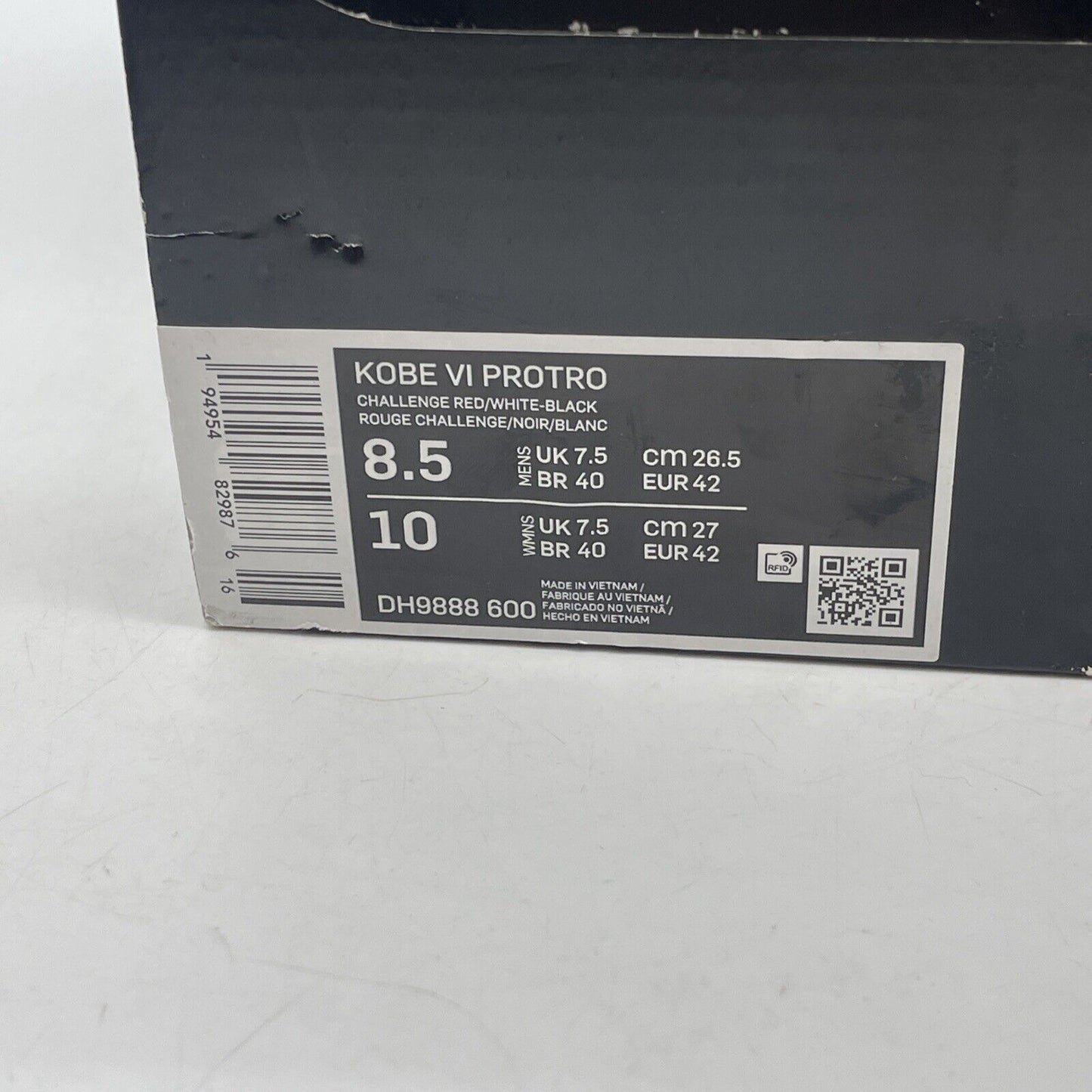 Size 8.5 - Nike Zoom Kobe 6 Protro All-Star Red White Black Leather (DH9888-600)