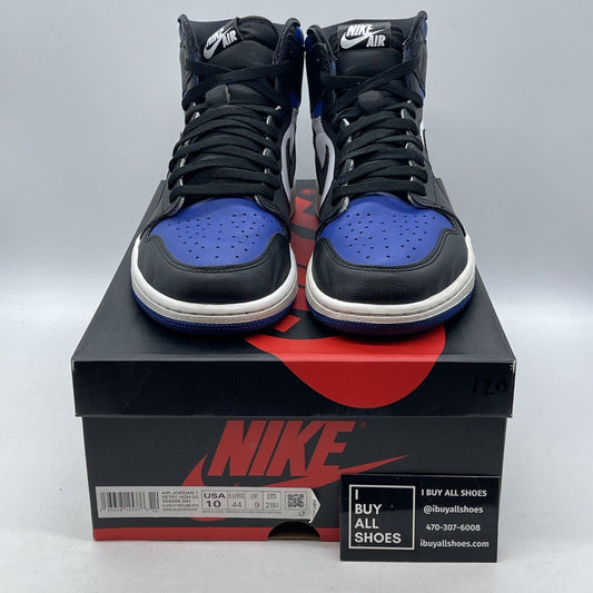 Size 10 - Jordan 1 Retro OG High Royal Toe Blue Black White (555088-041